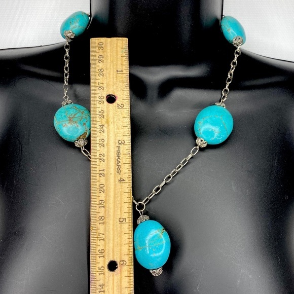 HDNY Henry Designs Faux Turquoise Necklace Earring - Picture 15 of 16